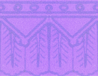 Purple, small geometric drawn art
