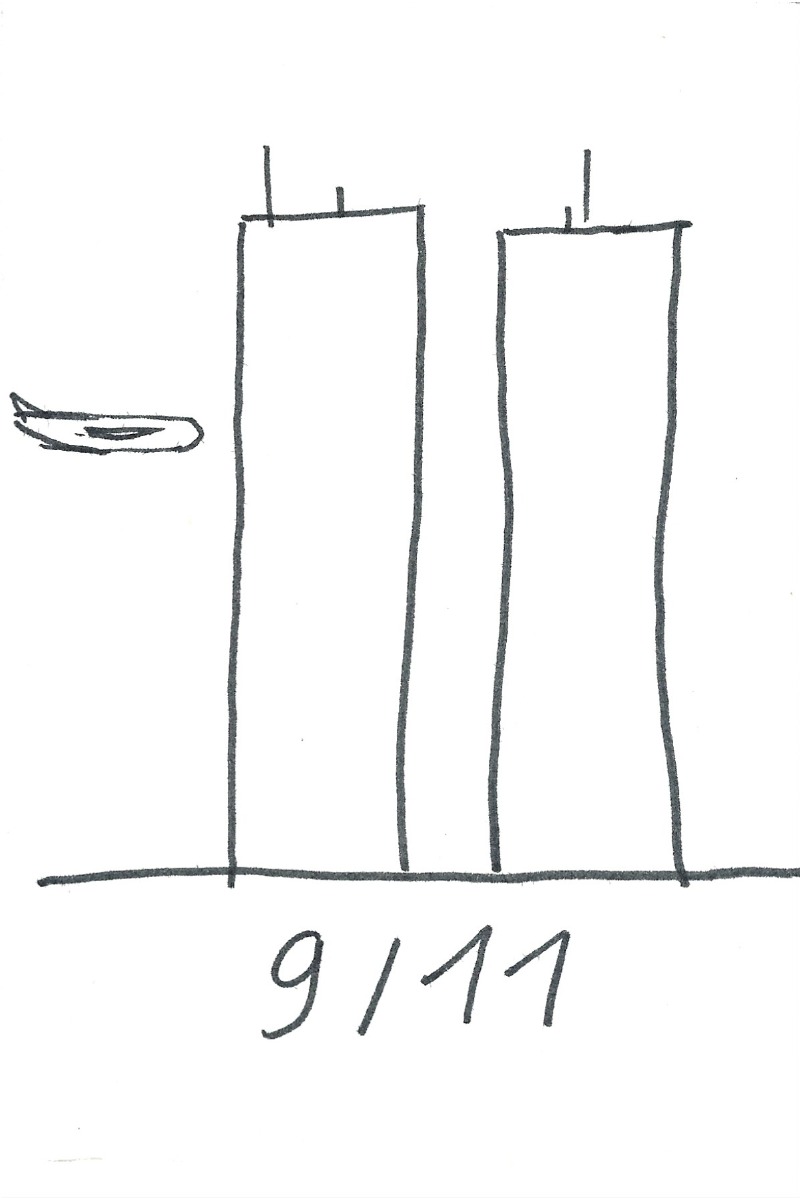 9/11 - two towers ad a plane