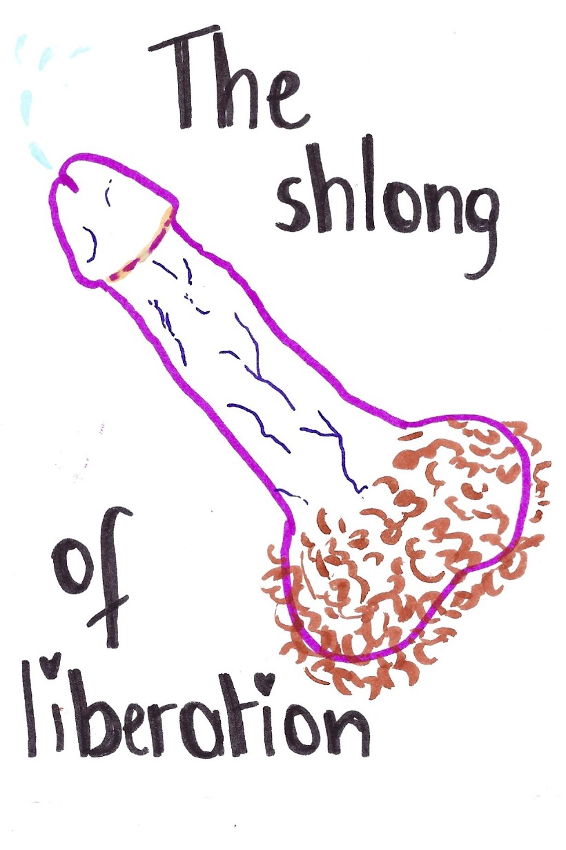 The shlong of liberation - A veiny penis with hairy balls ejaculating